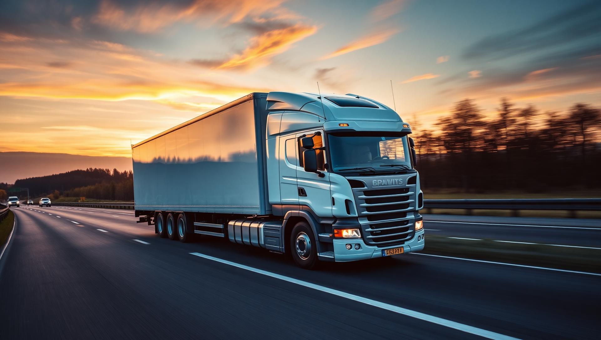 Kovalchuk Transport Lkw auf der Autobahn